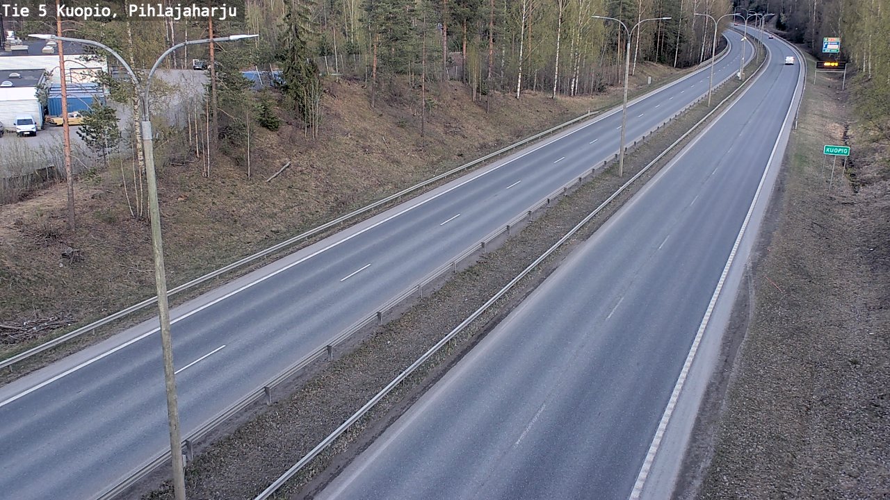 Weather Camera Image Road 5 Kuopio, Pihlajaharju, Kuopio, Pohjois-Savo