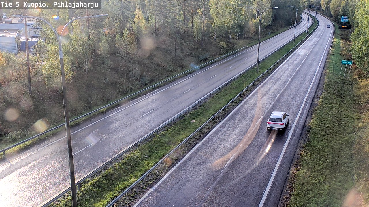 Weather Camera Image Road 5 Kuopio, Pihlajaharju, Kuopio, Pohjois-Savo