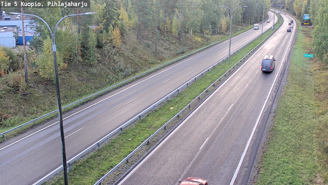 Kelikamerat Kuva Tie 5 Kuopio, Pihlajaharju, Kuopio, Pohjois-Savo