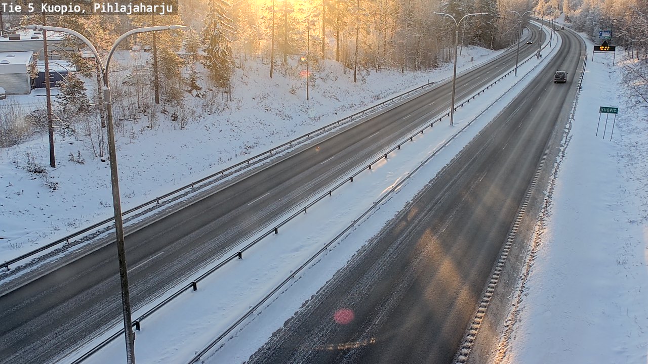 Kelikamerat Kuva Tie 5 Kuopio, Pihlajaharju, Kuopio, Pohjois-Savo