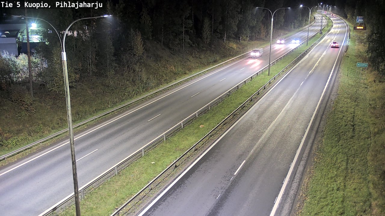 Weather Camera Image Road 5 Kuopio, Pihlajaharju, Kuopio, Pohjois-Savo