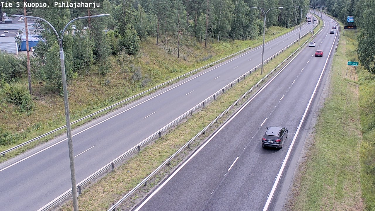 Weather Camera Image Road 5 Kuopio, Pihlajaharju, Kuopio, Pohjois-Savo