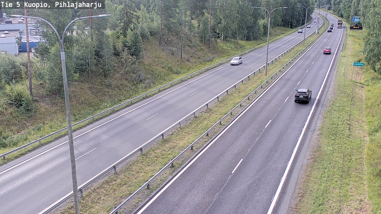 Weather Camera Image Väg 5 Kuopio, Pihlajaharju, Kuopio, Pohjois-Savo