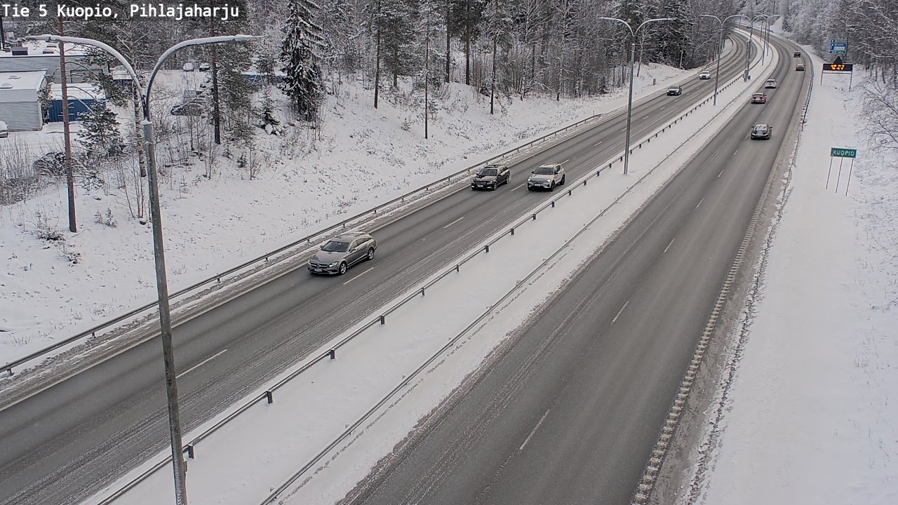 Kelikamerat Kuva Tie 5 Kuopio, Pihlajaharju, Kuopio, Pohjois-Savo