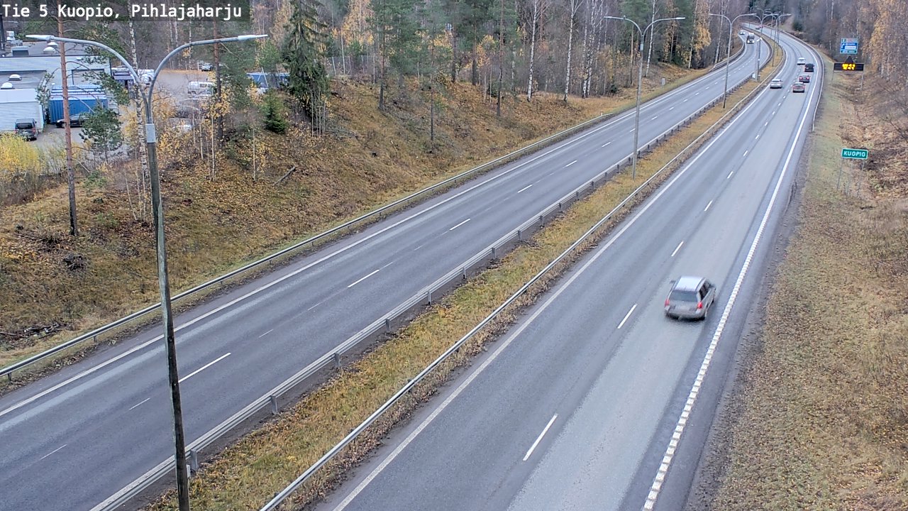 Weather Camera Image Väg 5 Kuopio, Pihlajaharju, Kuopio, Pohjois-Savo