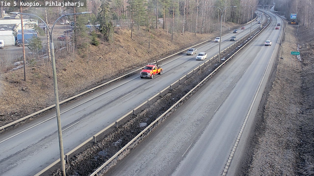 Weather Camera Image Road 5 Kuopio, Pihlajaharju, Kuopio, Pohjois-Savo