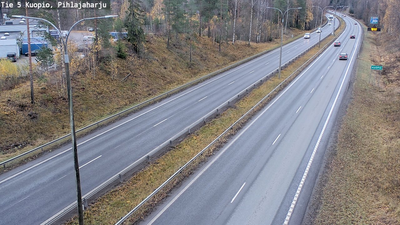 Weather Camera Image Väg 5 Kuopio, Pihlajaharju, Kuopio, Pohjois-Savo
