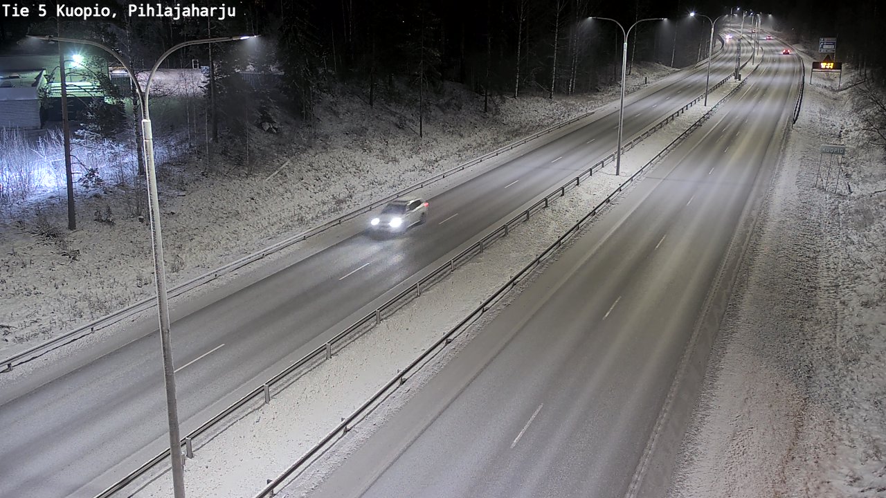 Kelikamerat Kuva Tie 5 Kuopio, Pihlajaharju, Kuopio, Pohjois-Savo