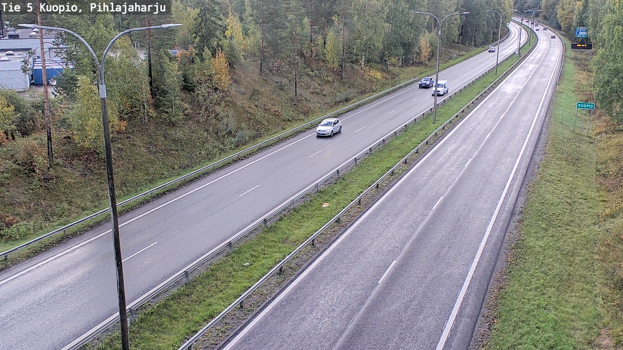 Kelikamerat Kuva Tie 5 Kuopio, Pihlajaharju, Kuopio, Pohjois-Savo