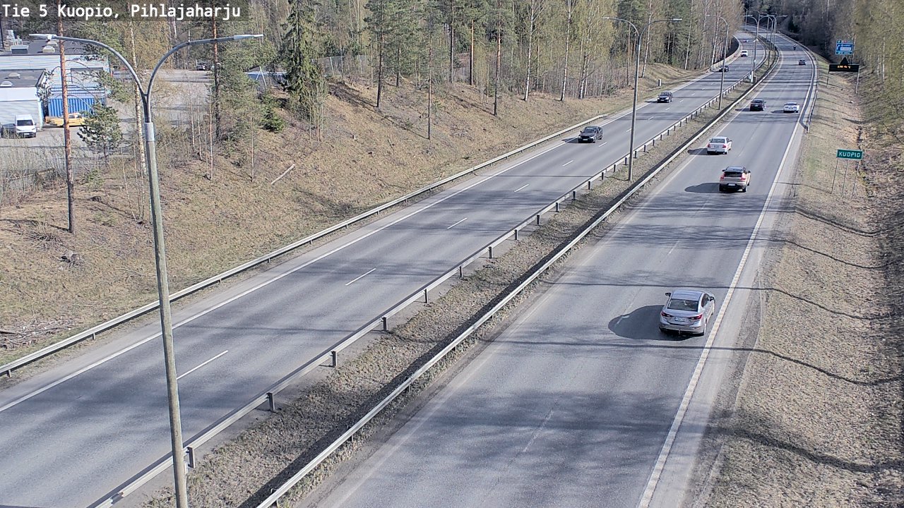 Weather Camera Image Road 5 Kuopio, Pihlajaharju, Kuopio, Pohjois-Savo