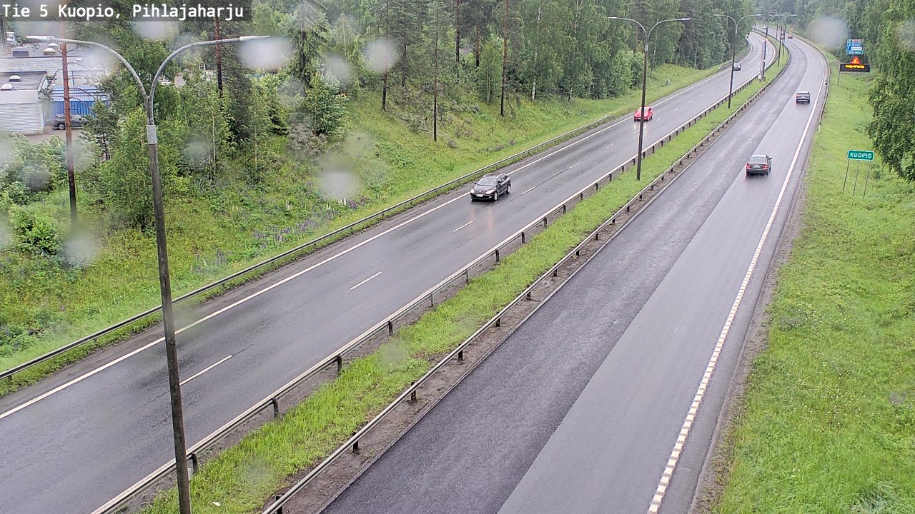 Weather Camera Image Väg 5 Kuopio, Pihlajaharju, Kuopio, Pohjois-Savo