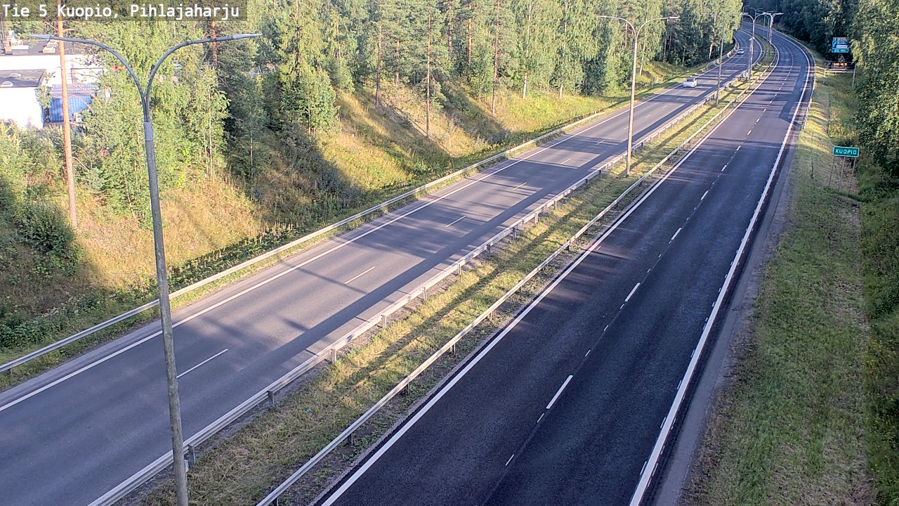 Kelikamerat Kuva Tie 5 Kuopio, Pihlajaharju, Kuopio, Pohjois-Savo