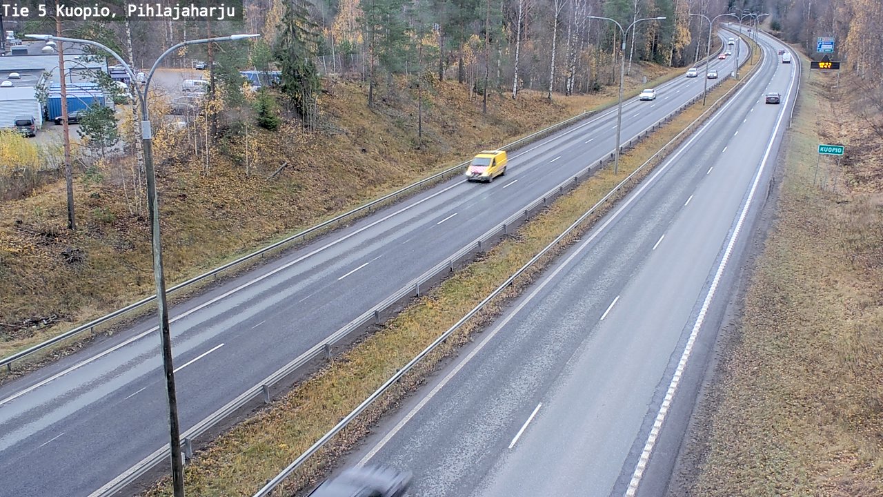 Weather Camera Image Väg 5 Kuopio, Pihlajaharju, Kuopio, Pohjois-Savo