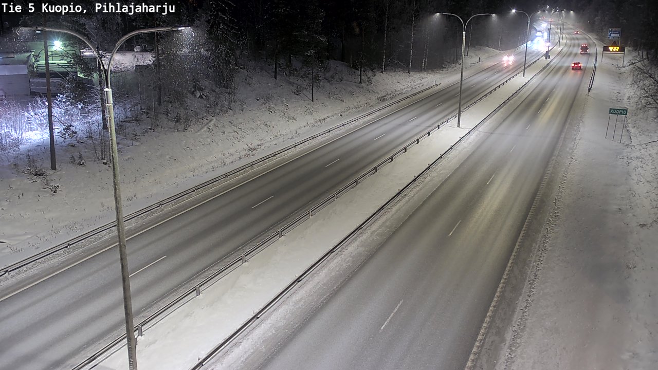 Kelikamerat Kuva Tie 5 Kuopio, Pihlajaharju, Kuopio, Pohjois-Savo