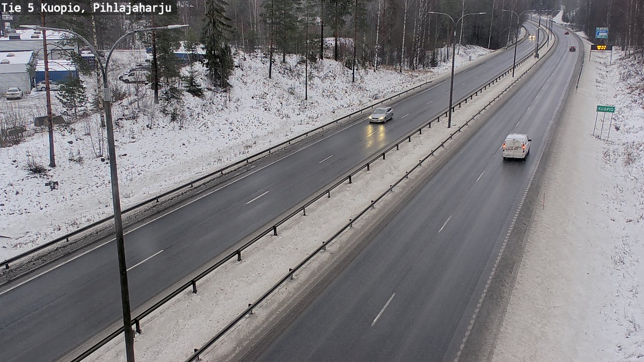 Weather Camera Image Road 5 Kuopio, Pihlajaharju, Kuopio, Pohjois-Savo