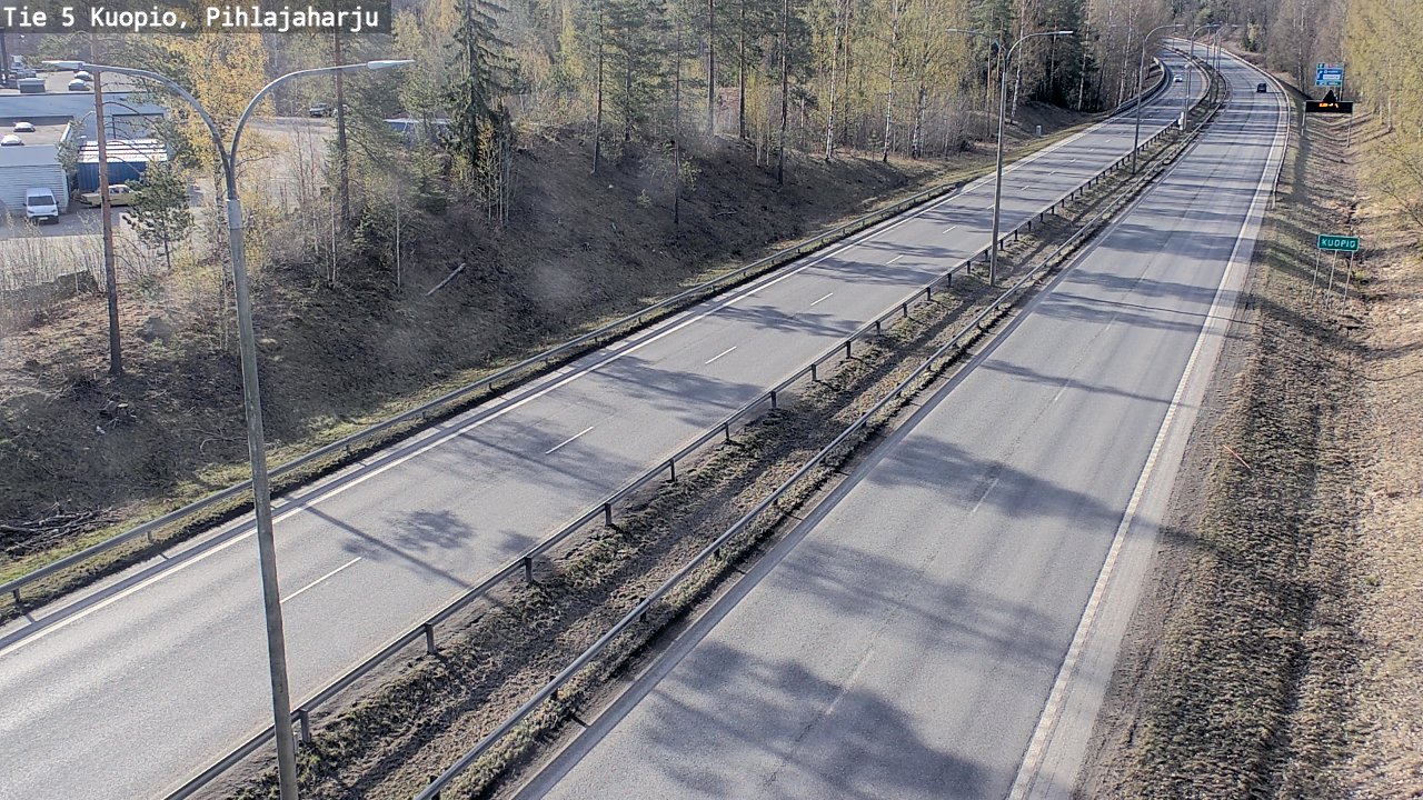 Weather Camera Image Road 5 Kuopio, Pihlajaharju, Kuopio, Pohjois-Savo