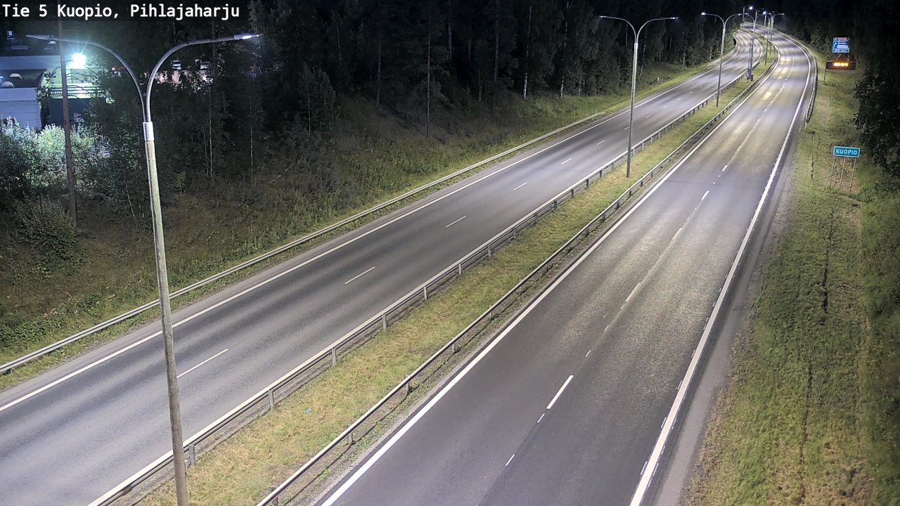 Kelikamerat Kuva Tie 5 Kuopio, Pihlajaharju, Kuopio, Pohjois-Savo