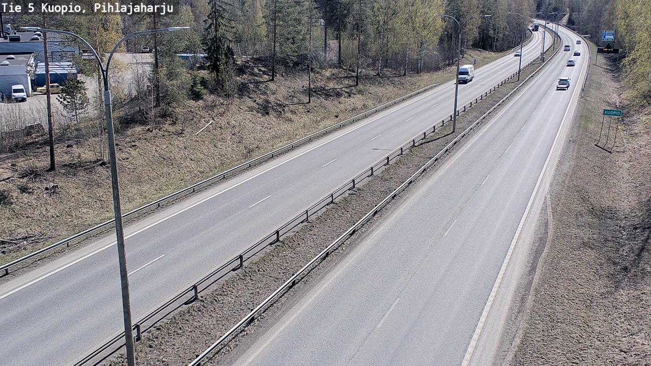 Weather Camera Image Road 5 Kuopio, Pihlajaharju, Kuopio, Pohjois-Savo