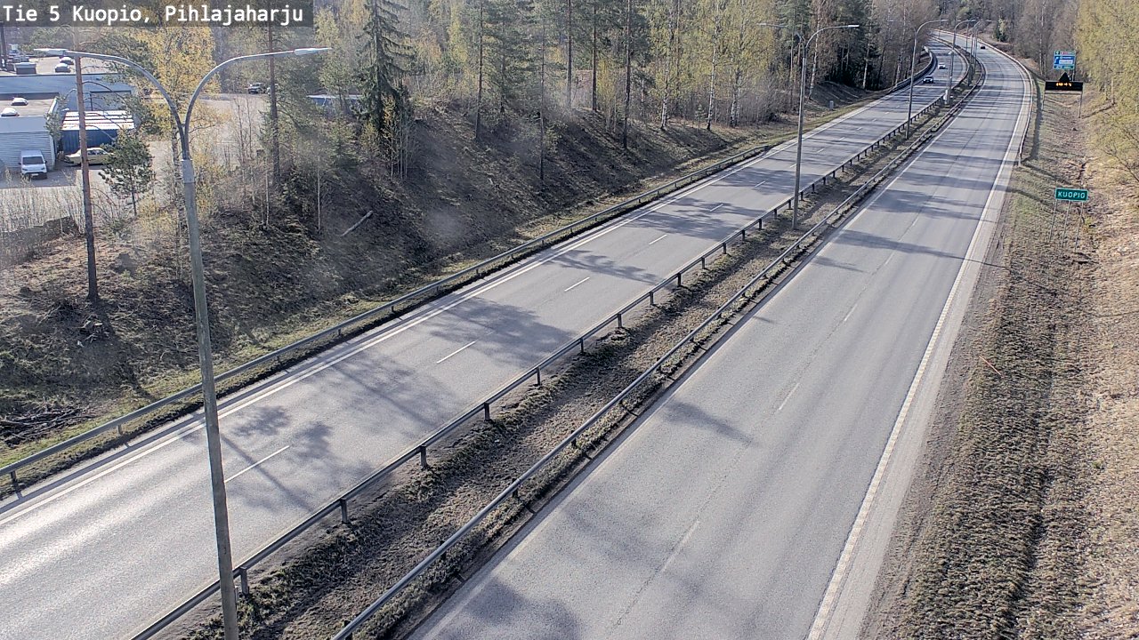 Weather Camera Image Road 5 Kuopio, Pihlajaharju, Kuopio, Pohjois-Savo