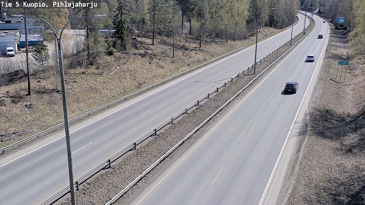 Weather Camera Image Road 5 Kuopio, Pihlajaharju, Kuopio, Pohjois-Savo