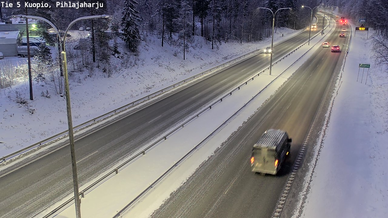Kelikamerat Kuva Tie 5 Kuopio, Pihlajaharju, Kuopio, Pohjois-Savo