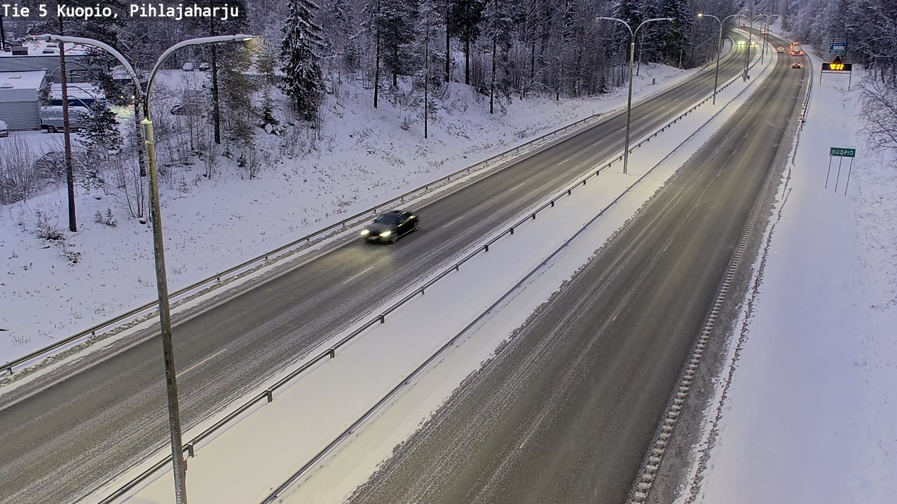 Kelikamerat Kuva Tie 5 Kuopio, Pihlajaharju, Kuopio, Pohjois-Savo