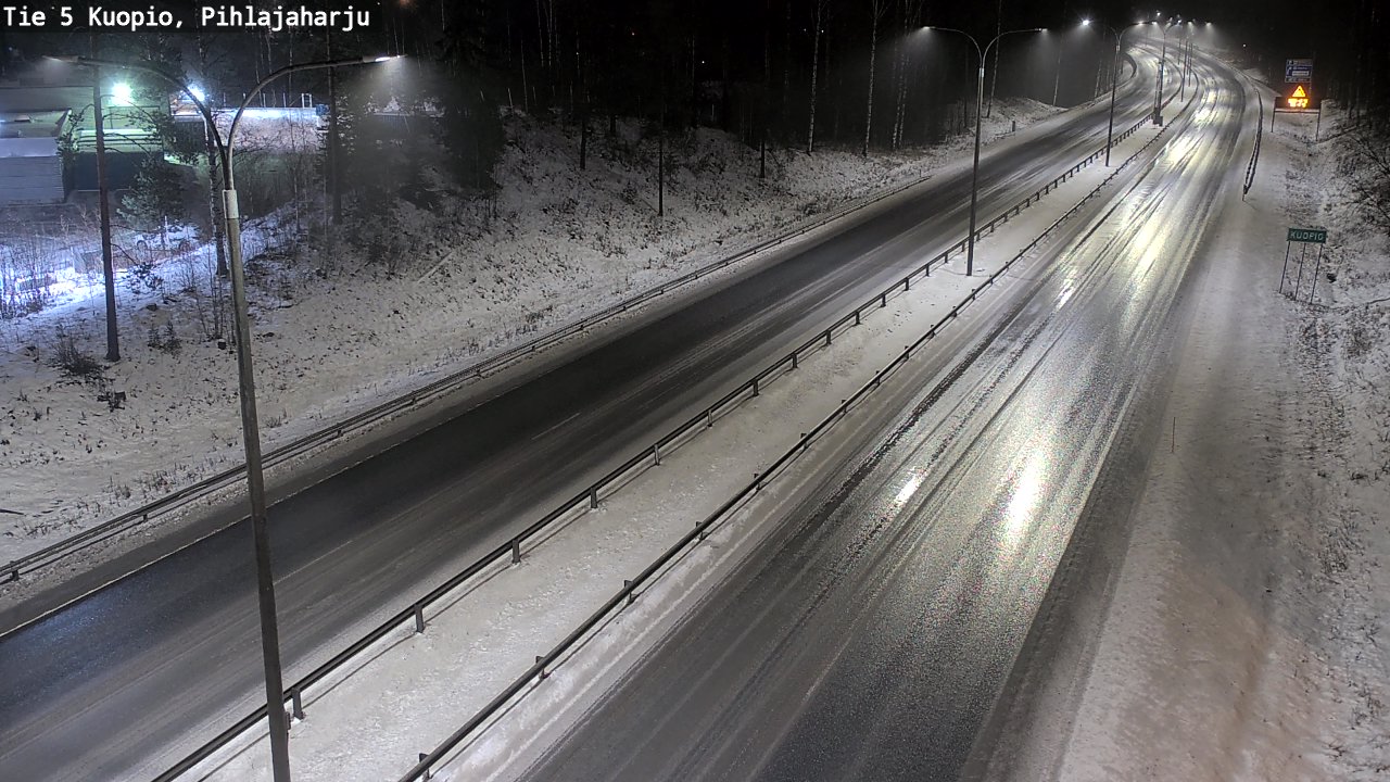 Weather Camera Image Road 5 Kuopio, Pihlajaharju, Kuopio, Pohjois-Savo