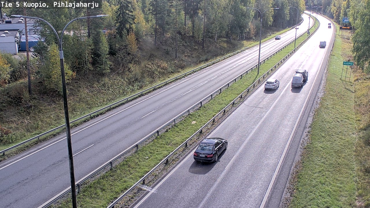 Kelikamerat Kuva Tie 5 Kuopio, Pihlajaharju, Kuopio, Pohjois-Savo
