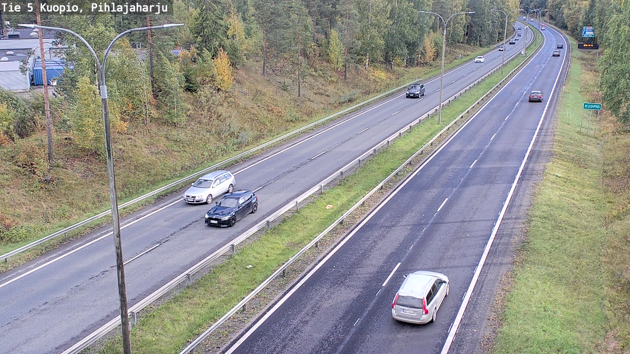 Weather Camera Image Road 5 Kuopio, Pihlajaharju, Kuopio, Pohjois-Savo