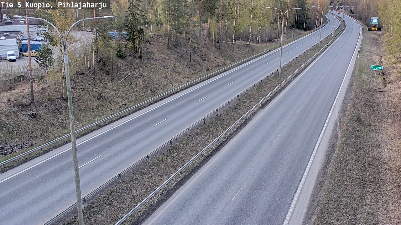 Kelikamerat Kuva Tie 5 Kuopio, Pihlajaharju, Kuopio, Pohjois-Savo