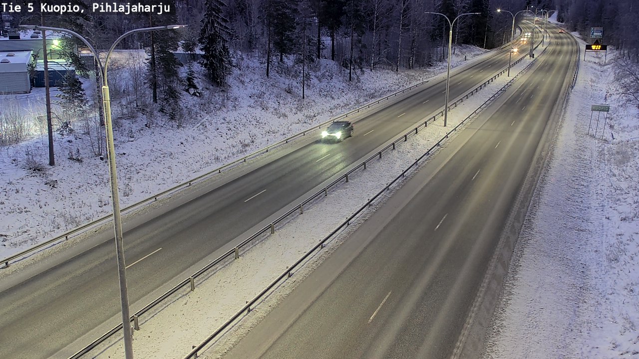 Kelikamerat Kuva Tie 5 Kuopio, Pihlajaharju, Kuopio, Pohjois-Savo