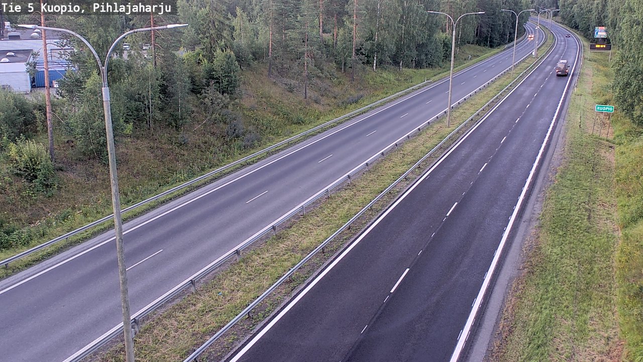 Kelikamerat Kuva Tie 5 Kuopio, Pihlajaharju, Kuopio, Pohjois-Savo