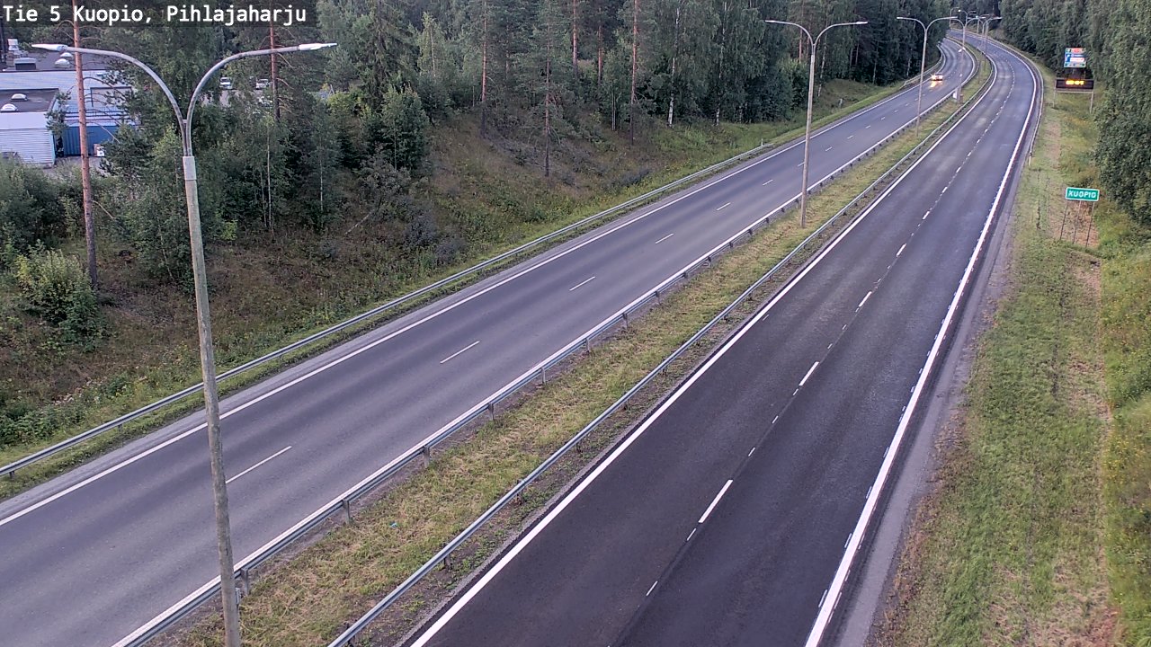 Kelikamerat Kuva Tie 5 Kuopio, Pihlajaharju, Kuopio, Pohjois-Savo