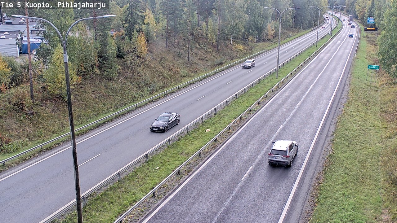Kelikamerat Kuva Tie 5 Kuopio, Pihlajaharju, Kuopio, Pohjois-Savo