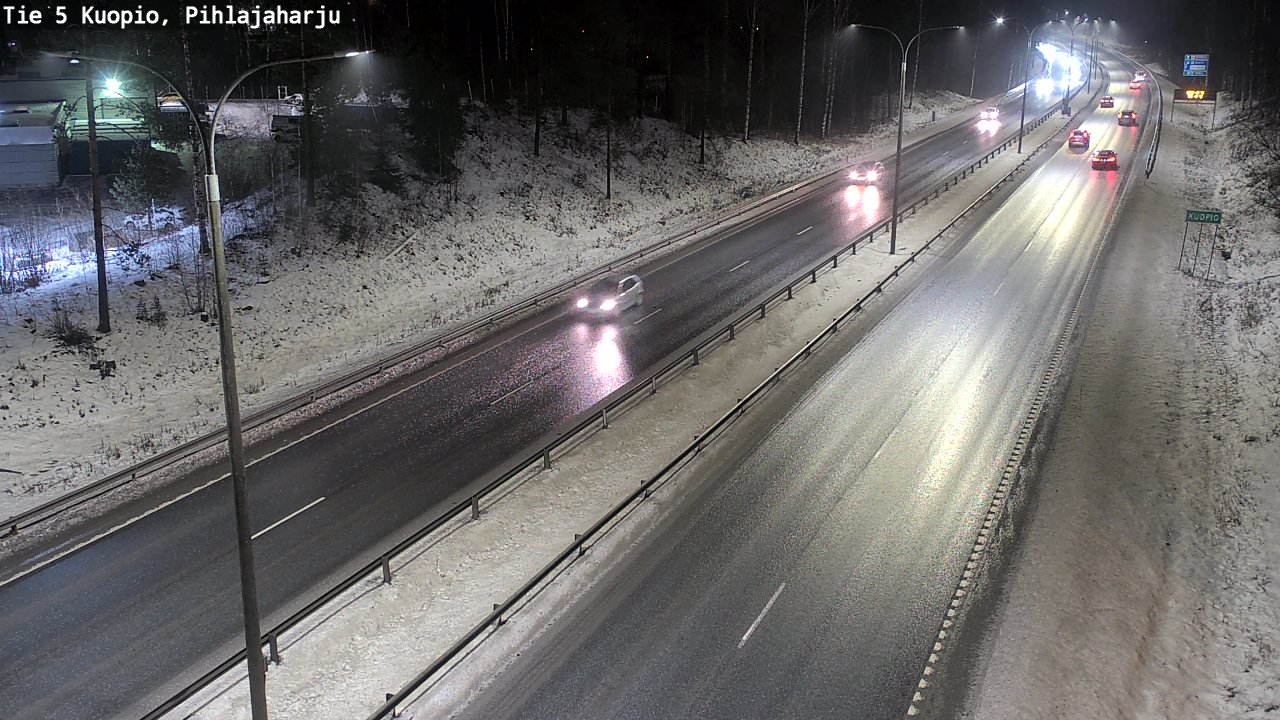 Weather Camera Image Road 5 Kuopio, Pihlajaharju, Kuopio, Pohjois-Savo