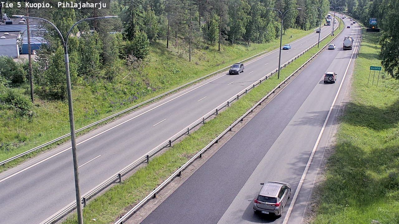 Kelikamerat Kuva Tie 5 Kuopio, Pihlajaharju, Kuopio, Pohjois-Savo
