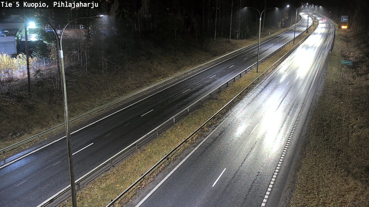 Weather Camera Image Road 5 Kuopio, Pihlajaharju, Kuopio, Pohjois-Savo