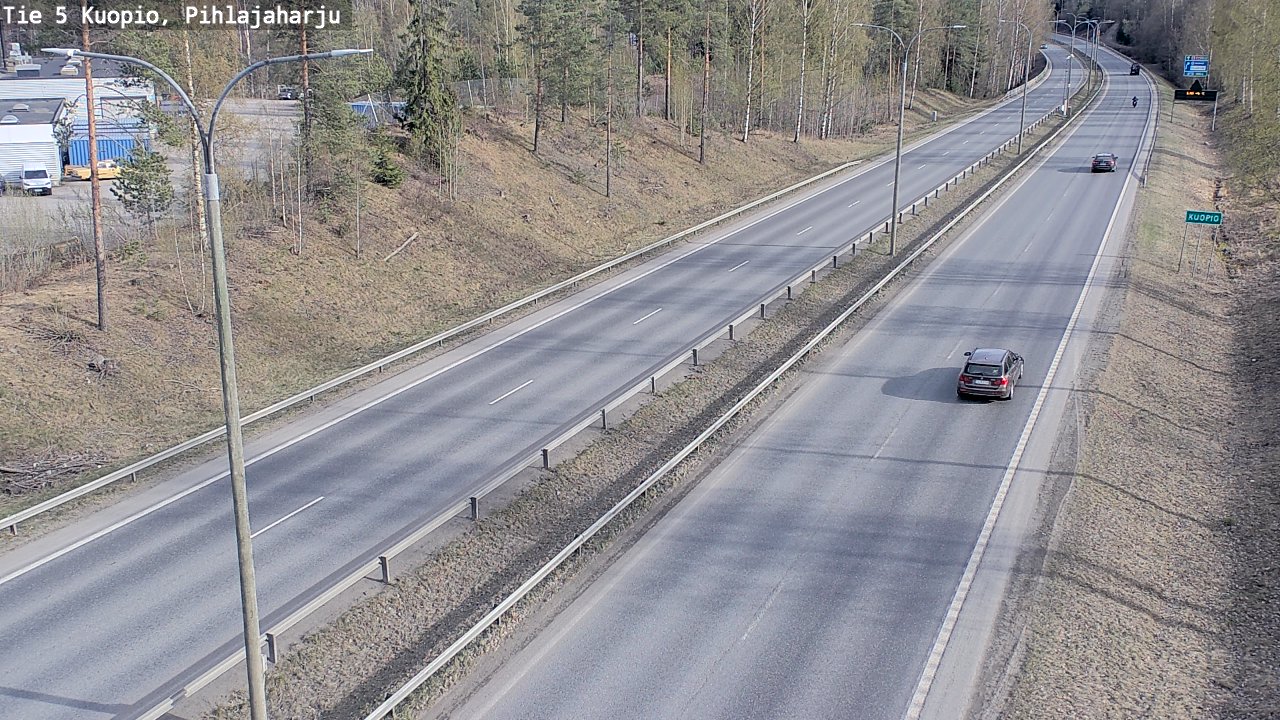 Weather Camera Image Road 5 Kuopio, Pihlajaharju, Kuopio, Pohjois-Savo