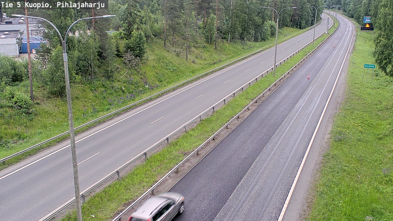 Kelikamerat Kuva Tie 5 Kuopio, Pihlajaharju, Kuopio, Pohjois-Savo
