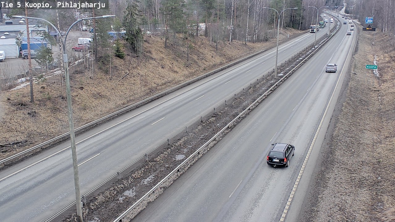 Weather Camera Image Road 5 Kuopio, Pihlajaharju, Kuopio, Pohjois-Savo
