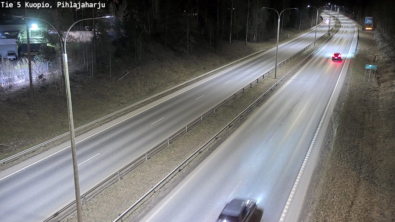 Weather Camera Image Väg 5 Kuopio, Pihlajaharju, Kuopio, Pohjois-Savo