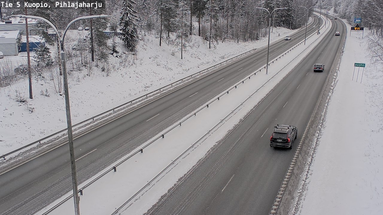 Kelikamerat Kuva Tie 5 Kuopio, Pihlajaharju, Kuopio, Pohjois-Savo