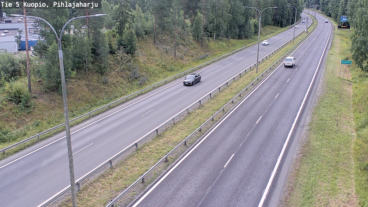 Weather Camera Image Väg 5 Kuopio, Pihlajaharju, Kuopio, Pohjois-Savo