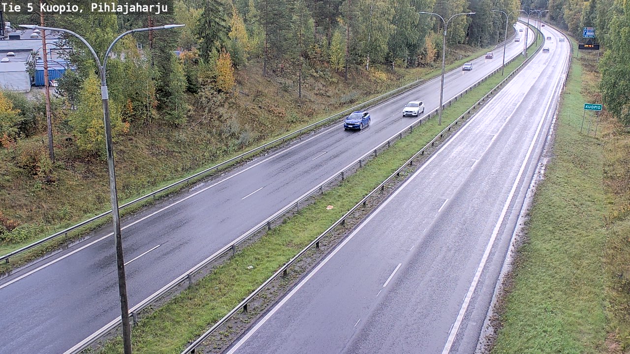 Weather Camera Image Road 5 Kuopio, Pihlajaharju, Kuopio, Pohjois-Savo