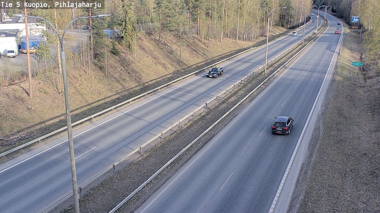 Weather Camera Image Road 5 Kuopio, Pihlajaharju, Kuopio, Pohjois-Savo