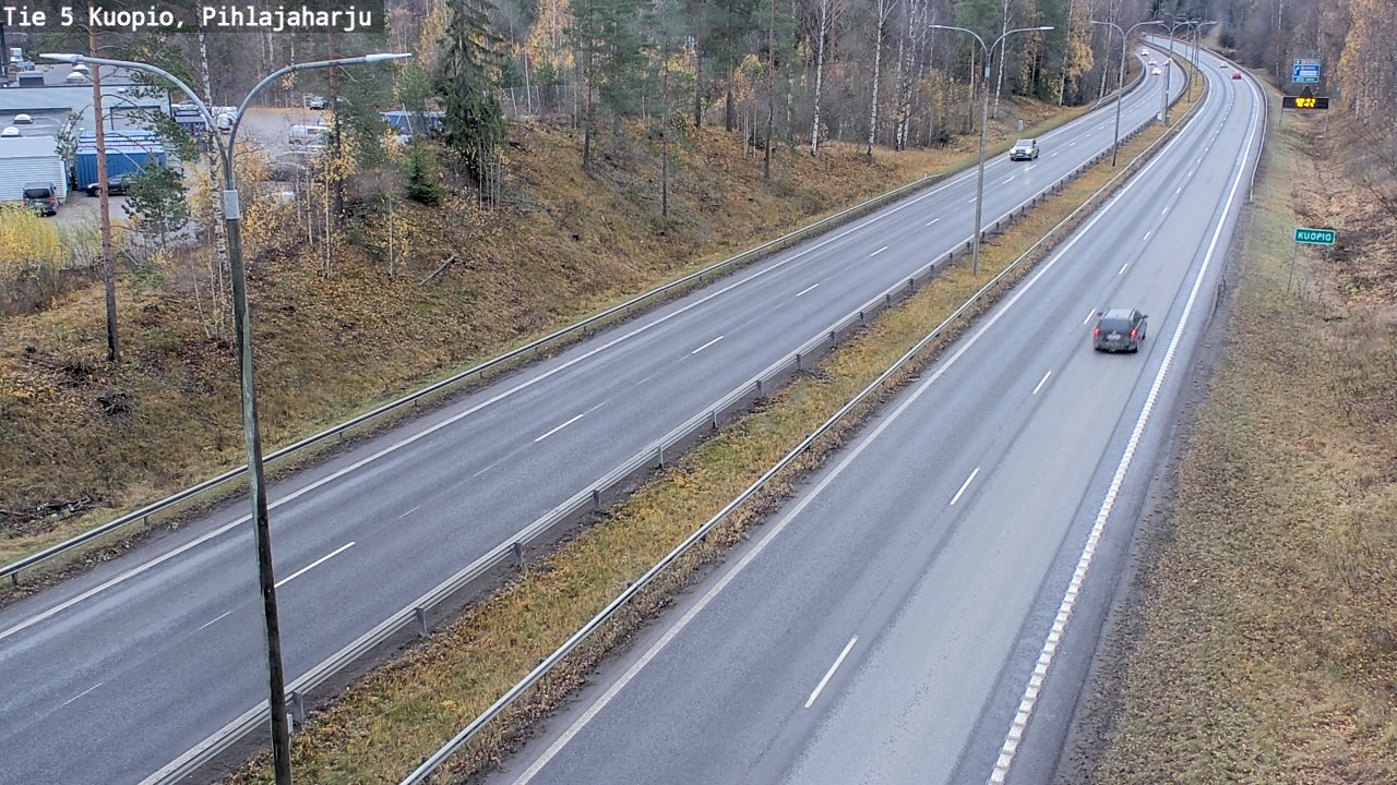 Weather Camera Image Väg 5 Kuopio, Pihlajaharju, Kuopio, Pohjois-Savo