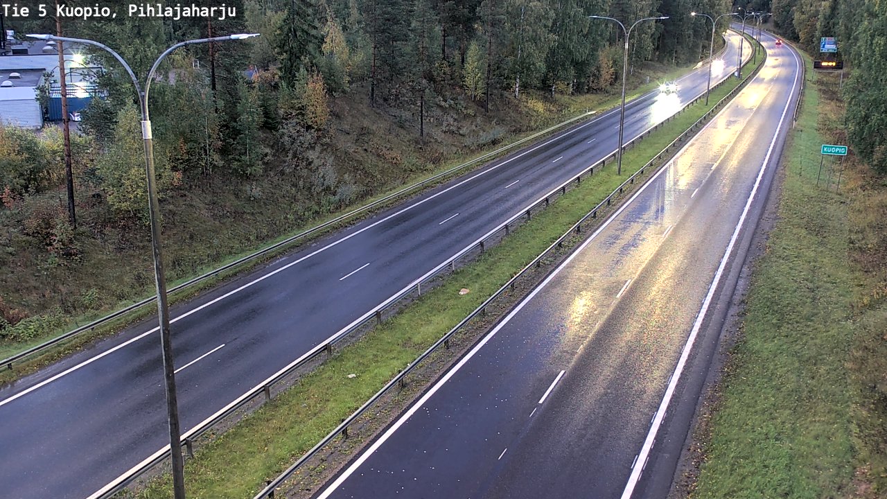Weather Camera Image Road 5 Kuopio, Pihlajaharju, Kuopio, Pohjois-Savo