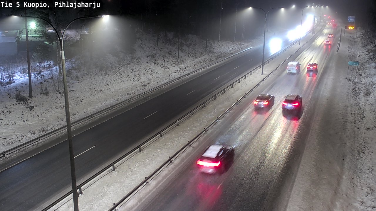 Weather Camera Image Road 5 Kuopio, Pihlajaharju, Kuopio, Pohjois-Savo