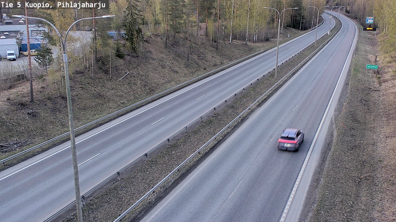 Kelikamerat Kuva Tie 5 Kuopio, Pihlajaharju, Kuopio, Pohjois-Savo