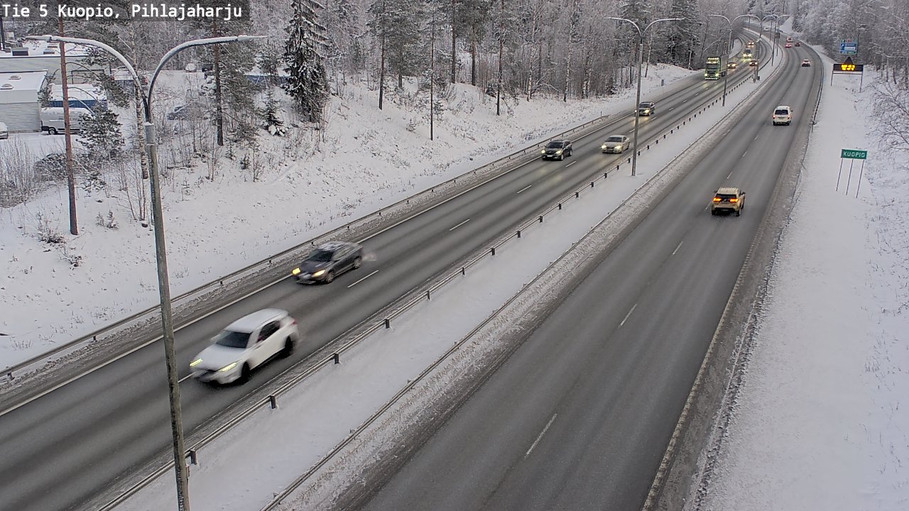 Kelikamerat Kuva Tie 5 Kuopio, Pihlajaharju, Kuopio, Pohjois-Savo